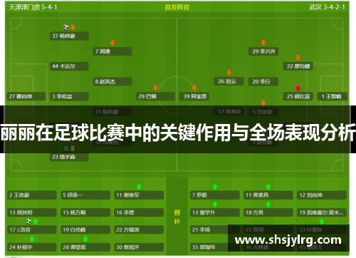 丽丽在足球比赛中的关键作用与全场表现分析